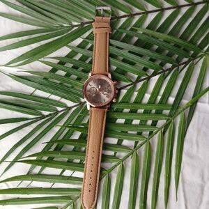 New Tan Geneva Platinum Watch